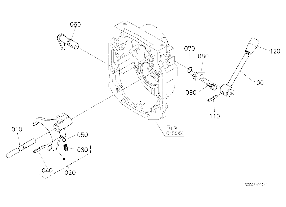 Pto (540/540E) Conversion Kit (Lever) (W/G No.M769