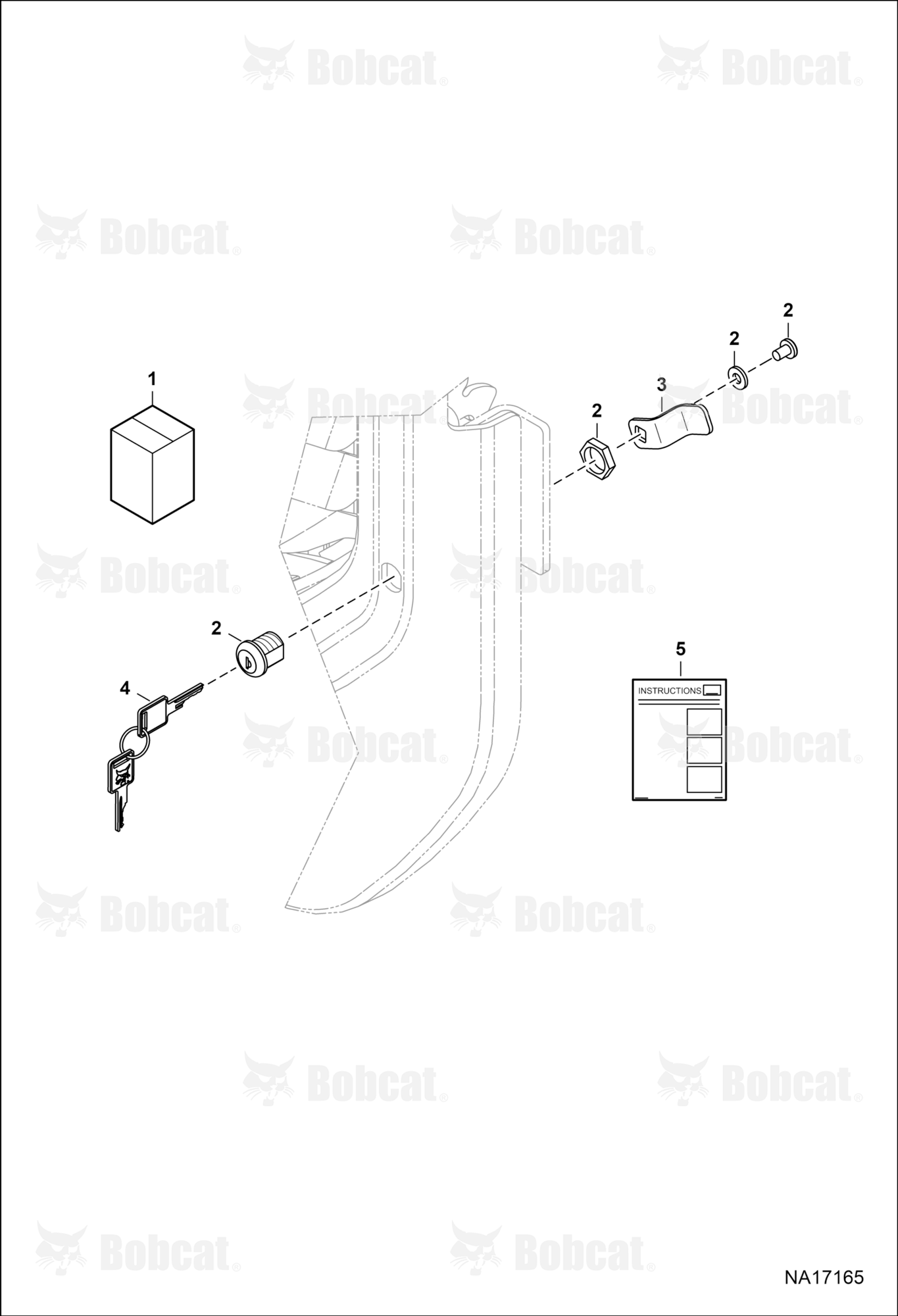 Rear Door Lock Kit