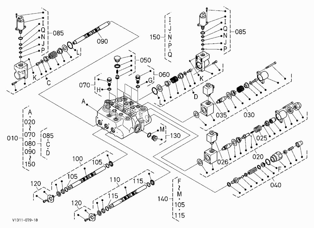 CONTROL VALVE [COMPONENT PARTS] [HIGH FLOW]