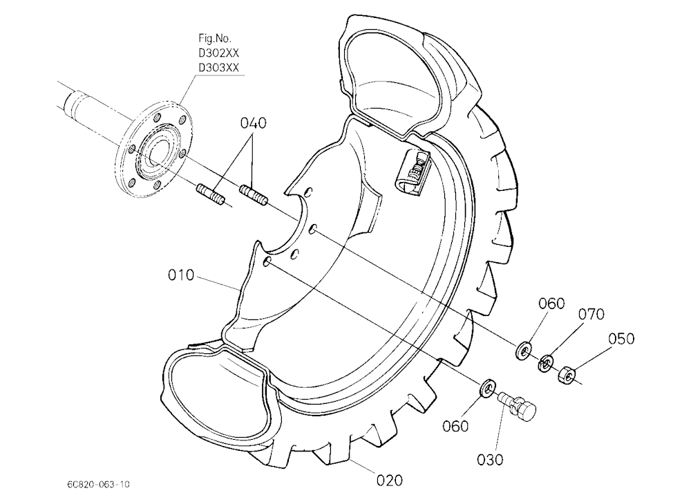 Rear Wheel (12.4-16 R4)