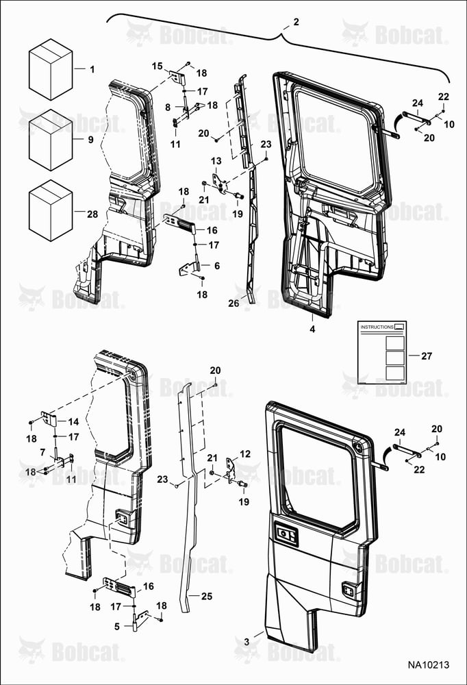 XL Rear POLY Door Kit