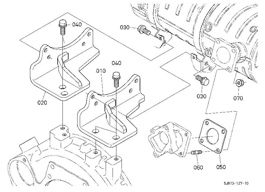 Diesel Particulate Filter Muffler Bracket