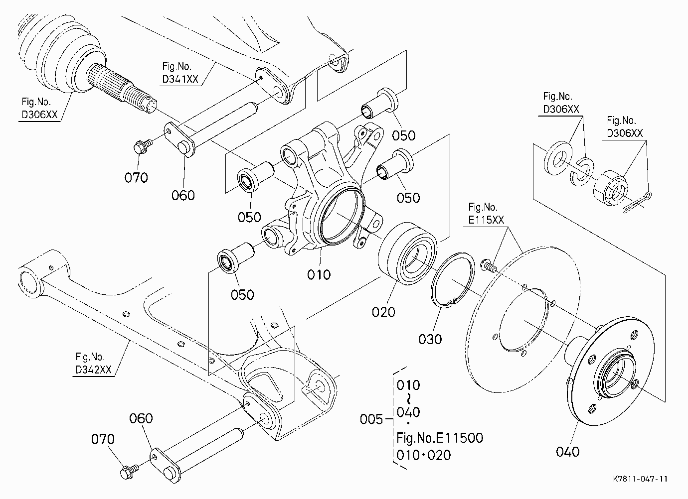 REAR AXLE (LEFT)