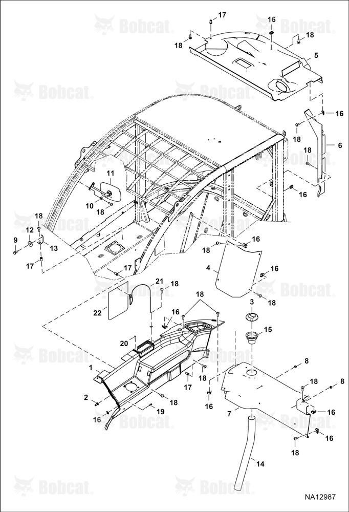 Operator CAB (Rear & RH Interior Cladding)