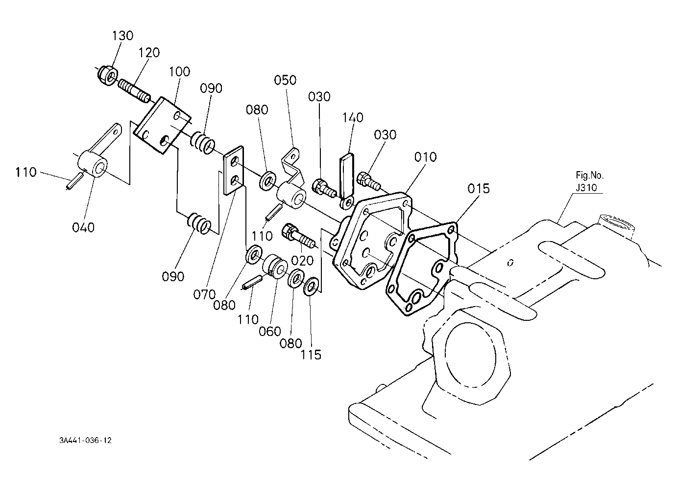 Draft And Position Control Lever Bracket