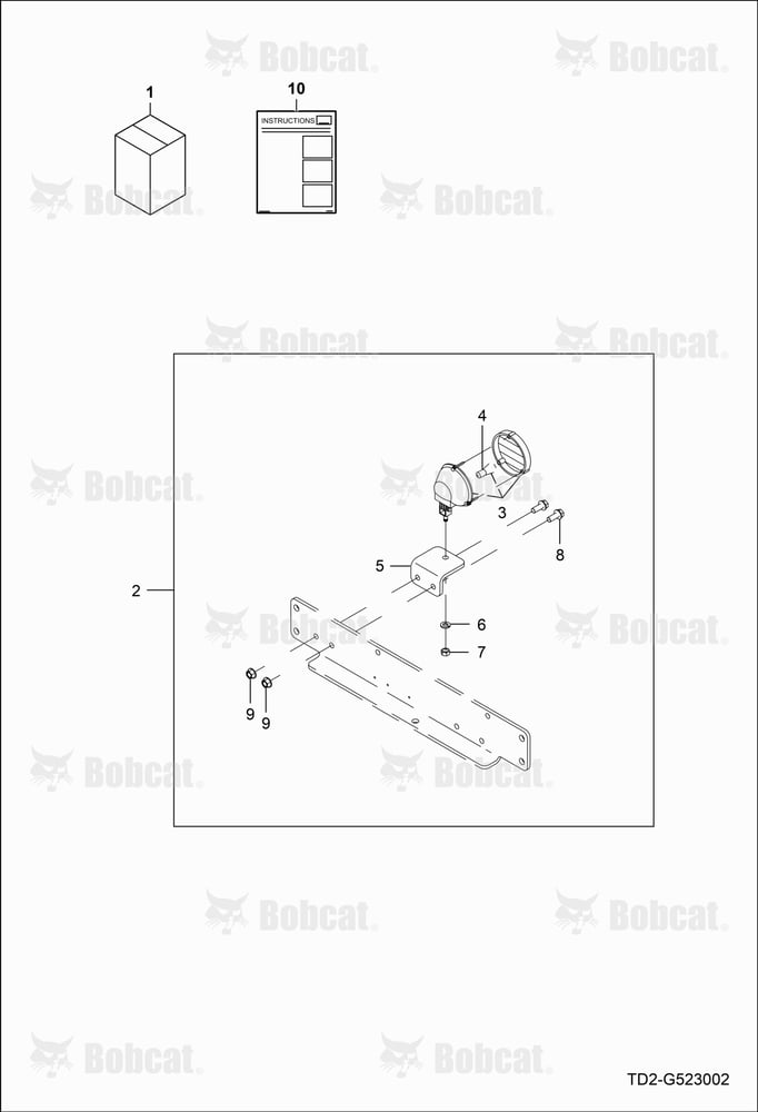 Rear Working Lamp Kit