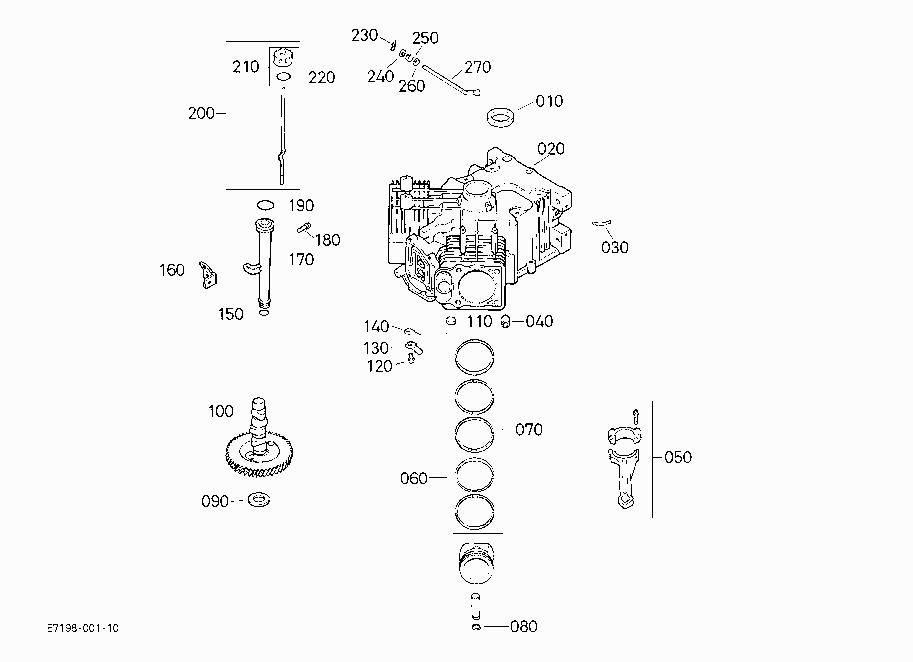 CRANK CASE AND CYLINDER HEAD