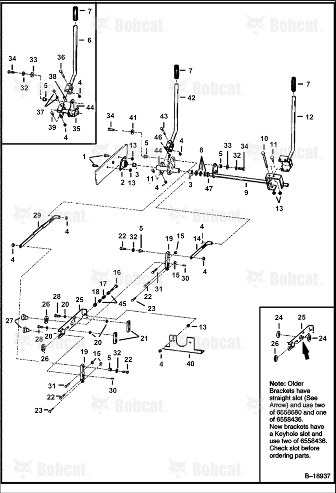 Hand Controls  5018M15001 & Above, 501815001 & Above, 507423001 & Above