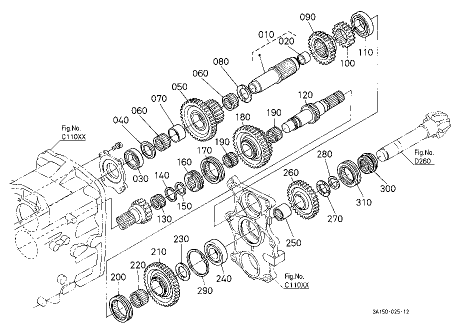 Range Gear Shaft/Creep Gear Shaft [Ca]