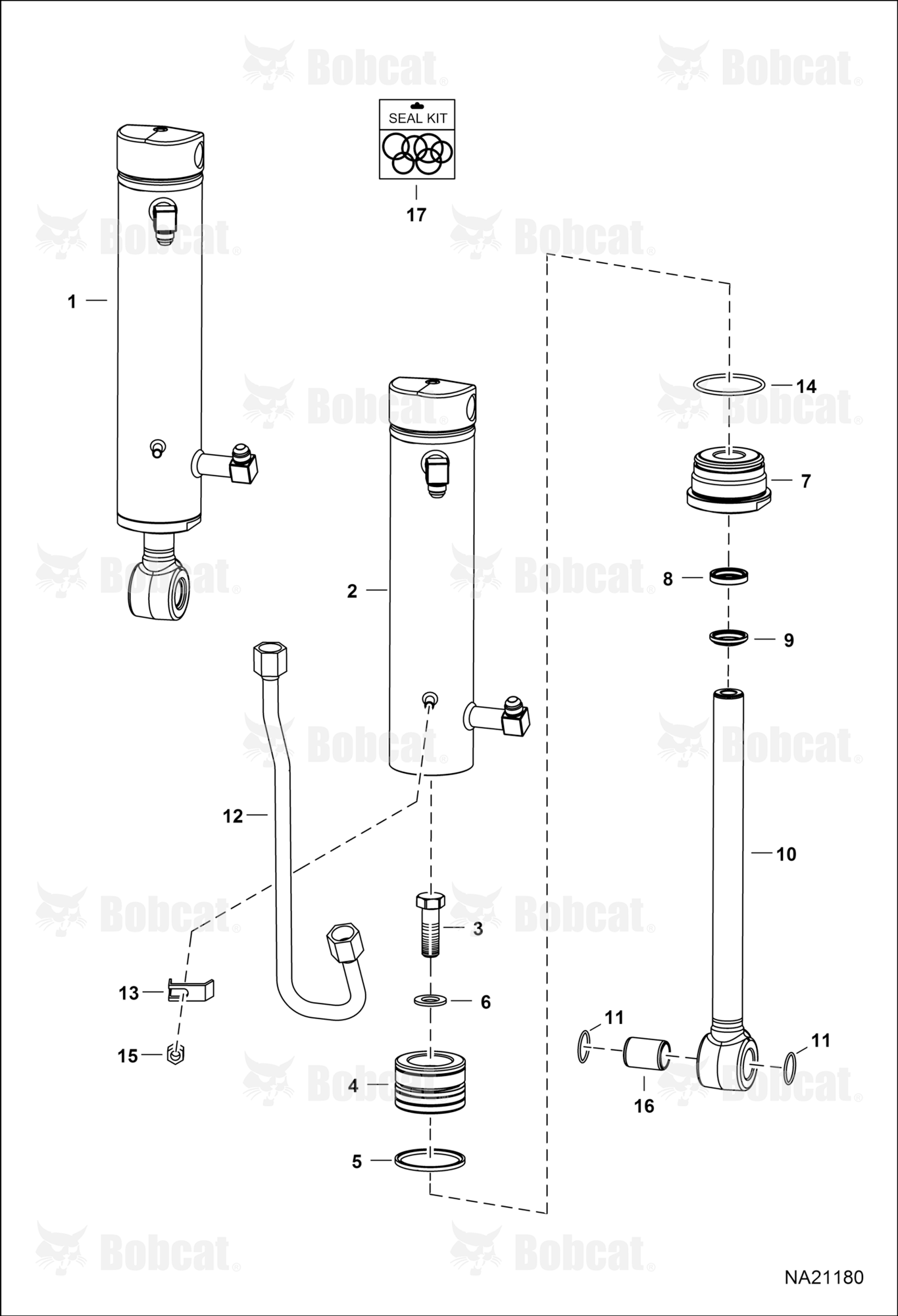 Tilt Cylinder  B4TY12386 & Above