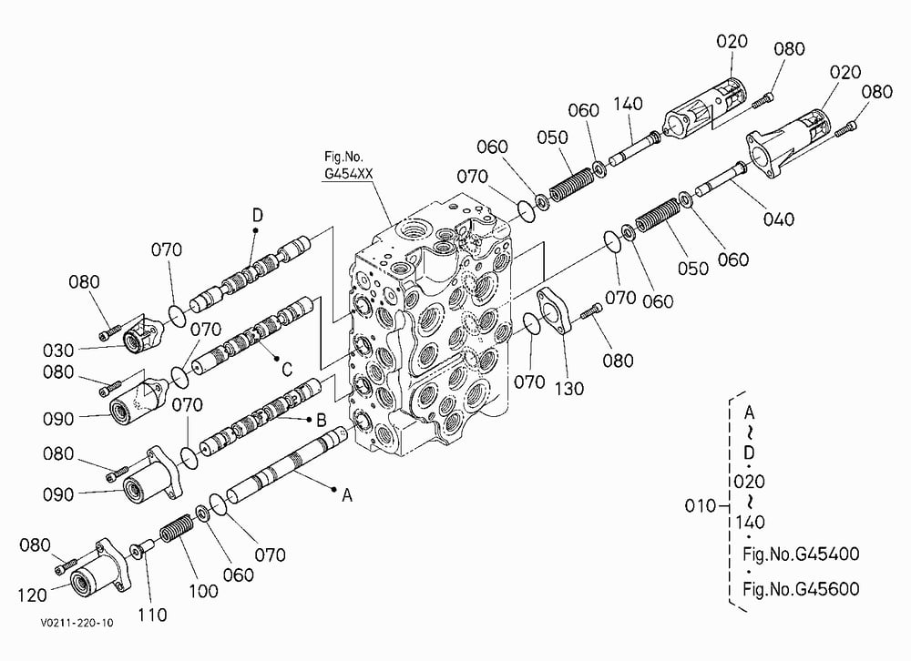 CONTROL VALVE (SPOOL) [COMPONENT PARTS]
