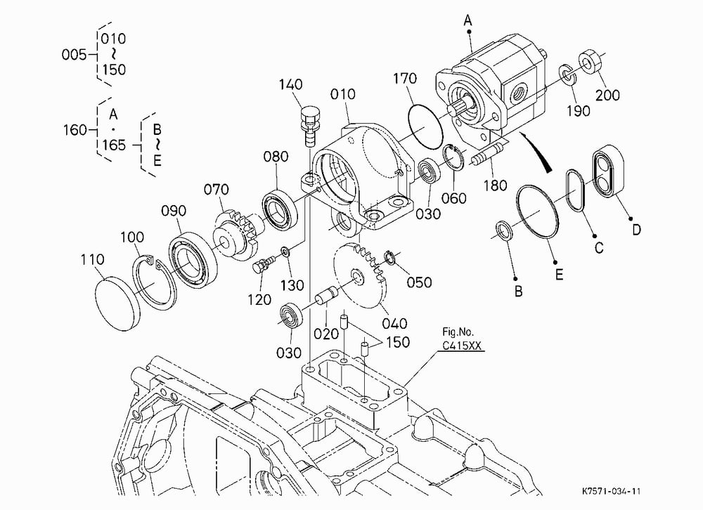 HYD. BED LIFT/REMOTE KIT (GEAR PUMP) [RTV900G6] [O