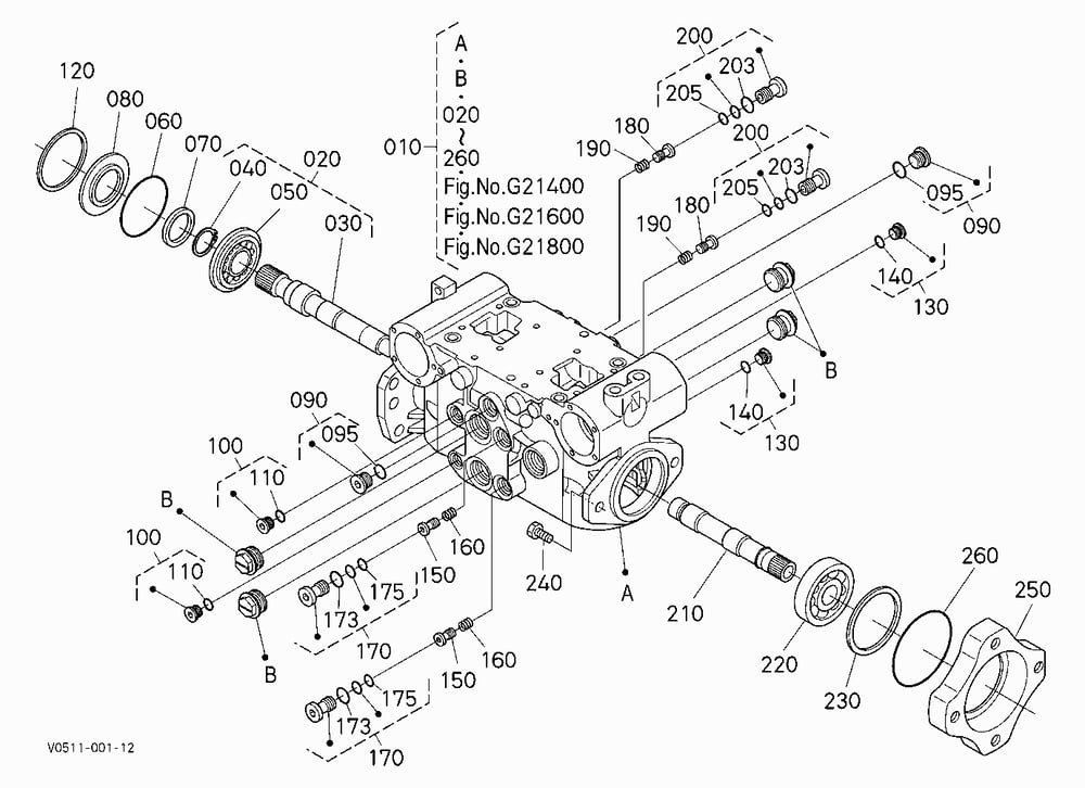 HST PUMP (HOUSING) [COMPONENT PARTS]