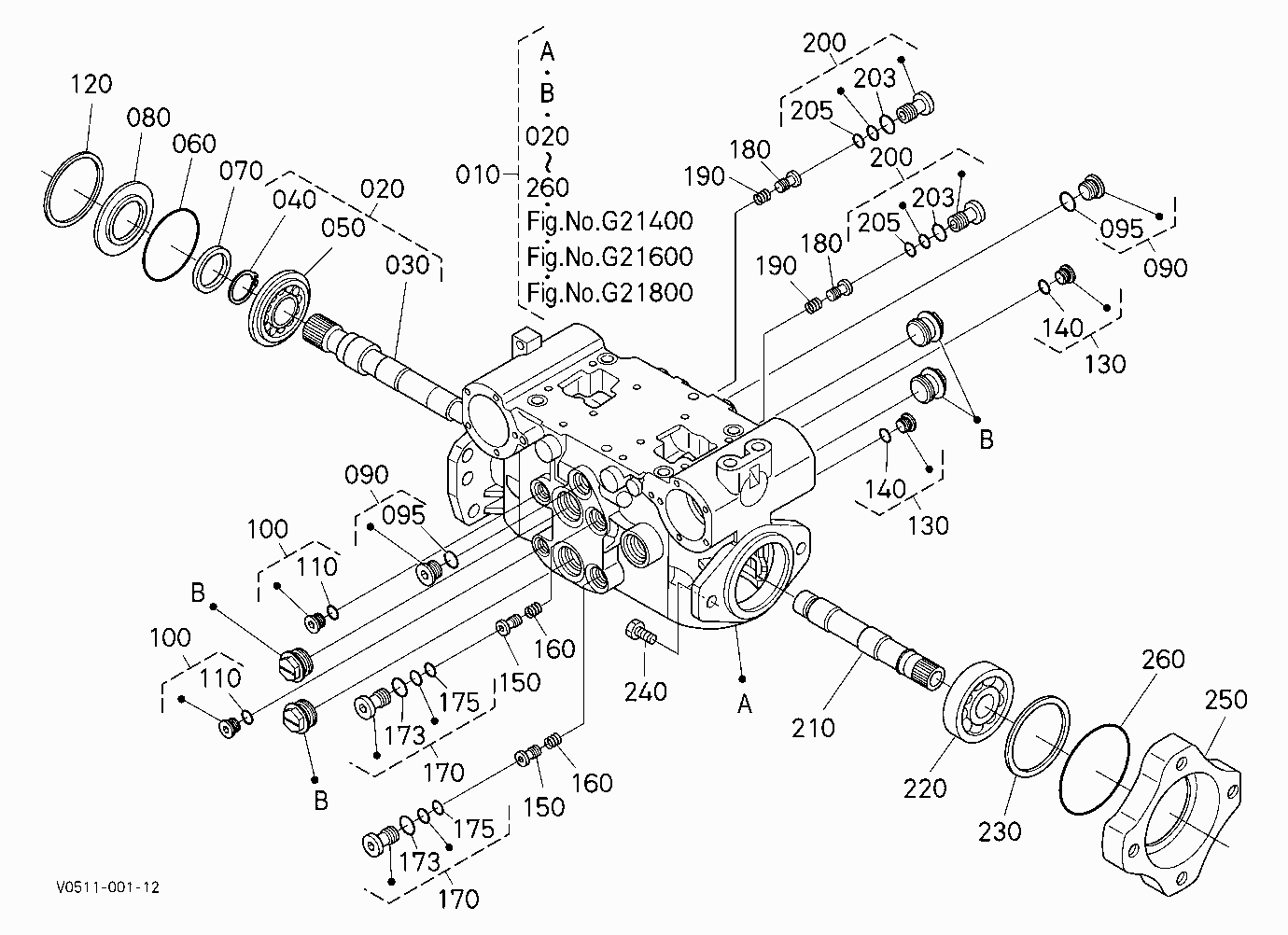 HST PUMP (HOUSING) [COMPONENT PARTS]