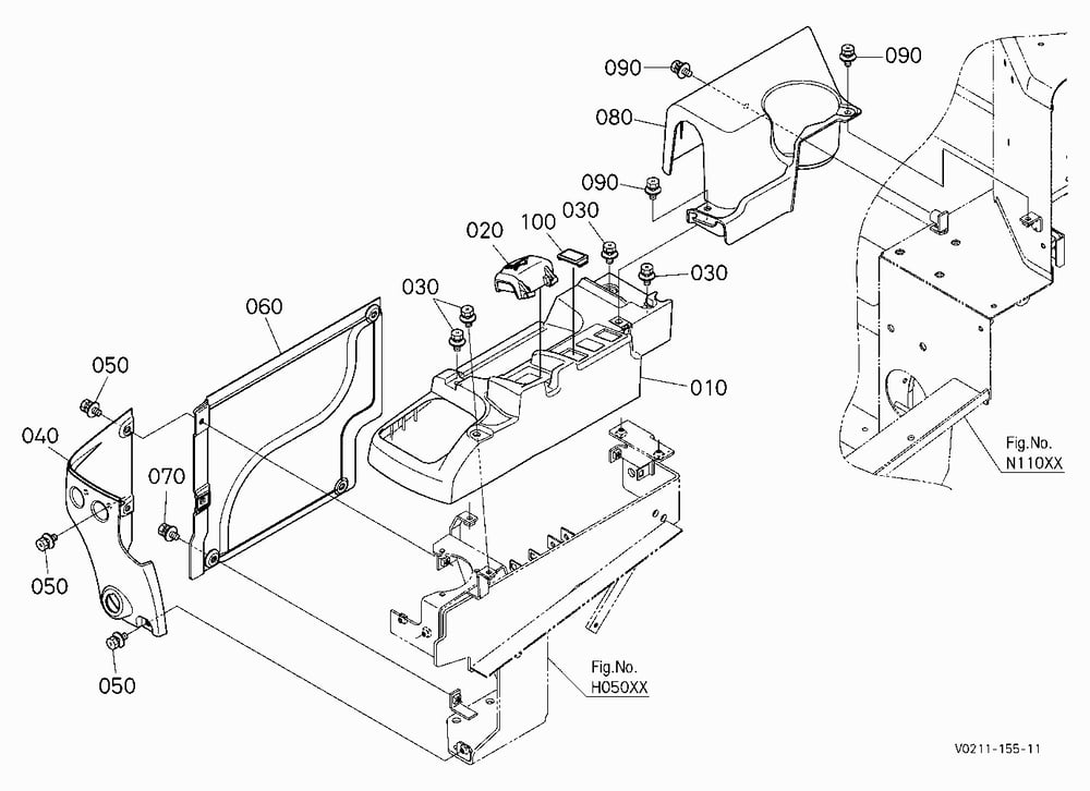 COVER (LH) (HYDRAULIC) [HYDRAULIC HITCH]