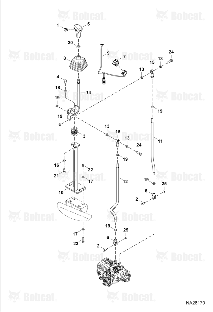 Operator Controls (Loader Lever) (Smart Stylish) (W/O Joystick)