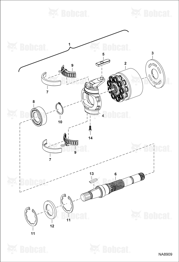 Hydrostatic Pump (Rotary Group) (LH) (Selectable Joystick Controls) (R902202746)