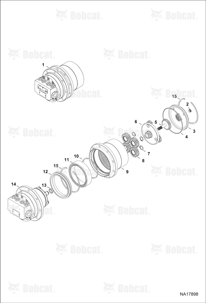 Travel Motor (Single Speed)