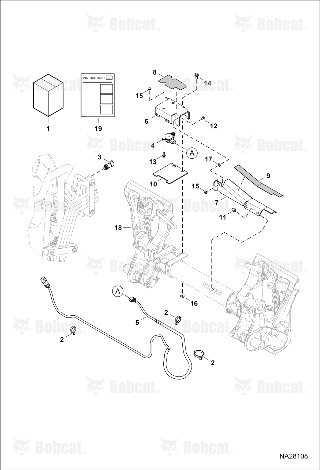 Bucket Position Kit (Top Mounted Sensor)  B4SE20696 & Above