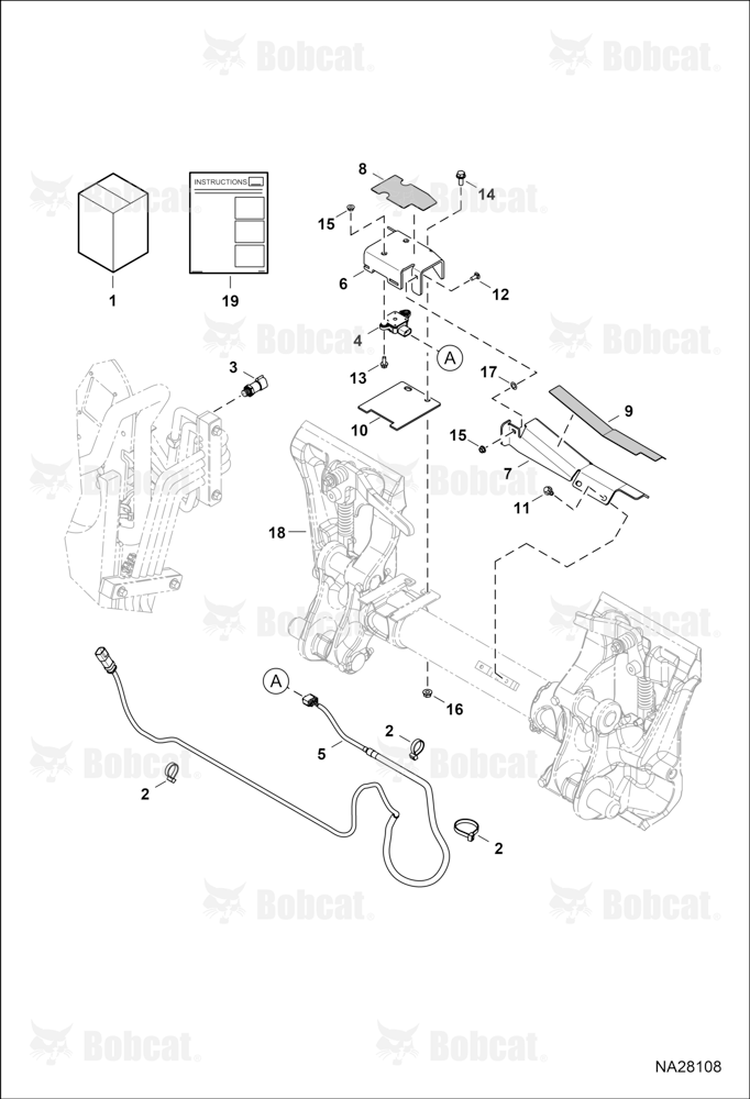 Bucket Position Kit (Top Mounted Sensor)  B51U19395 & Above