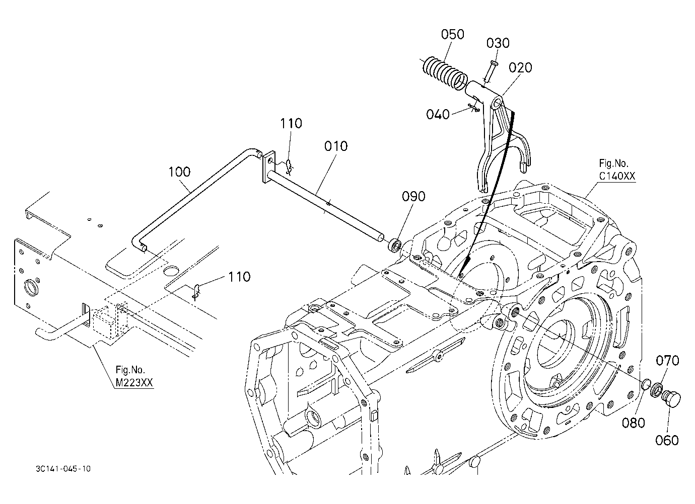 Rear Differential Lock Shift Fork