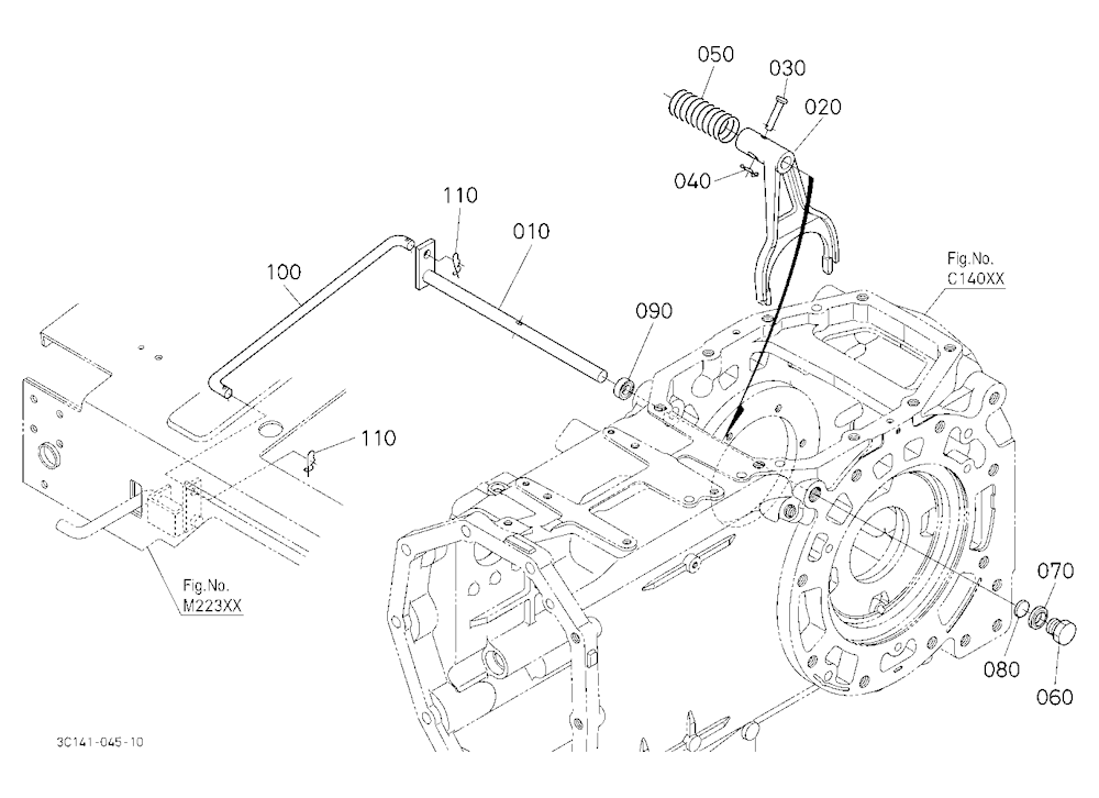 Rear Differential Lock Shift Fork