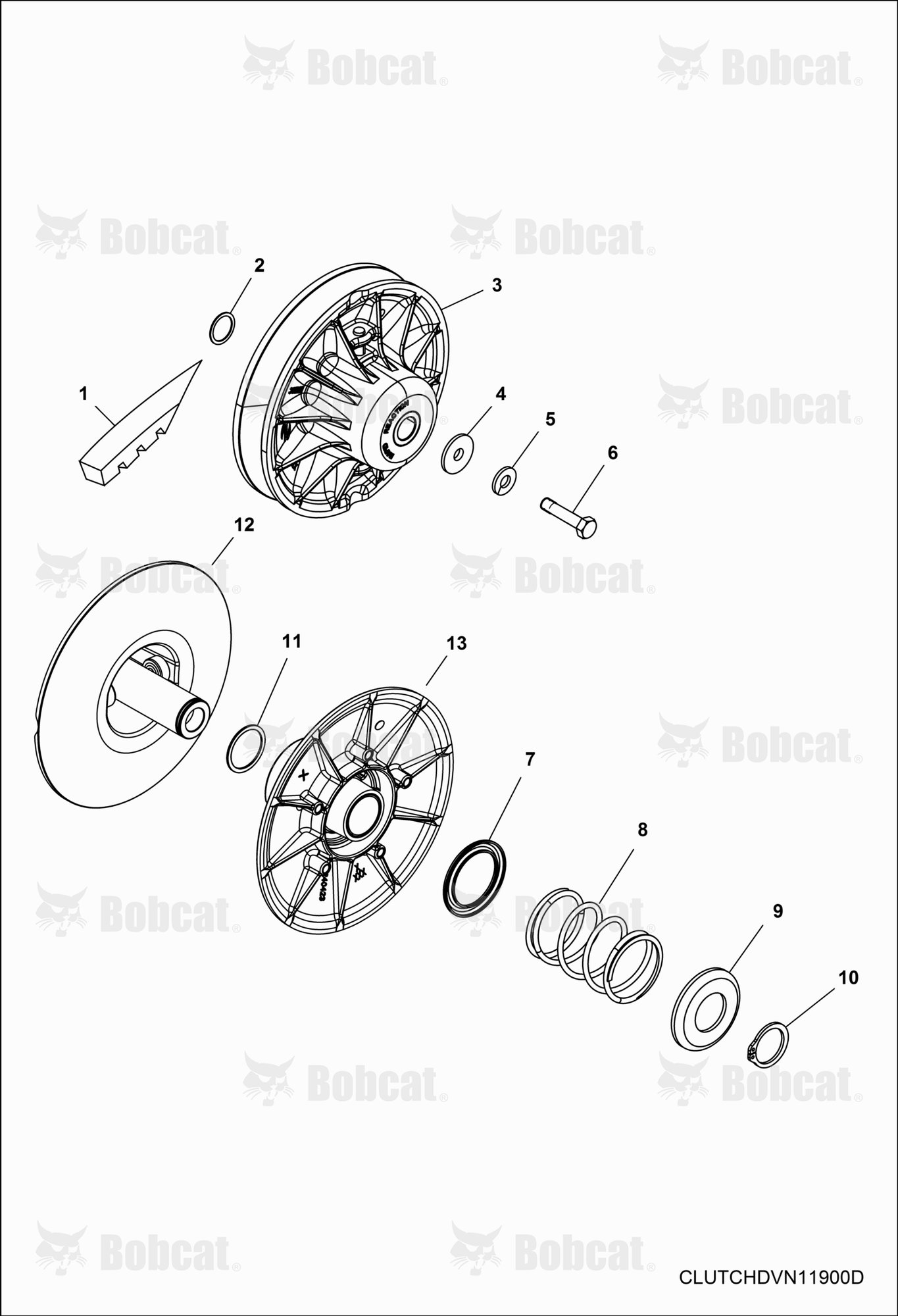 Drive TRAIN, Secondary Clutch  AJNU11001 - AJNU19999