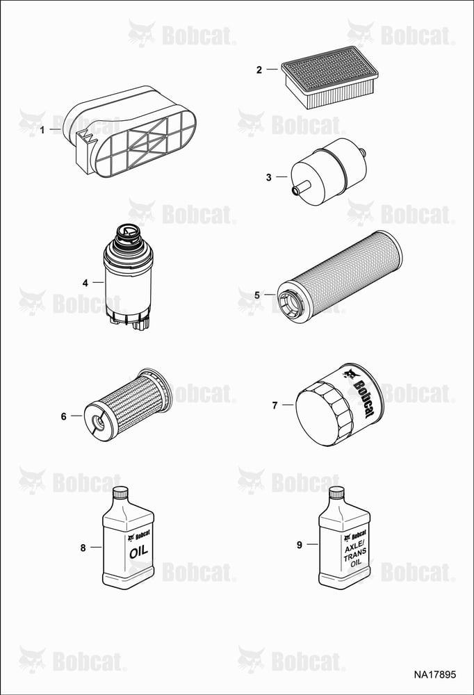 Scheduled Maintenance Items (Every 500 Hours Or Every 6 Months)