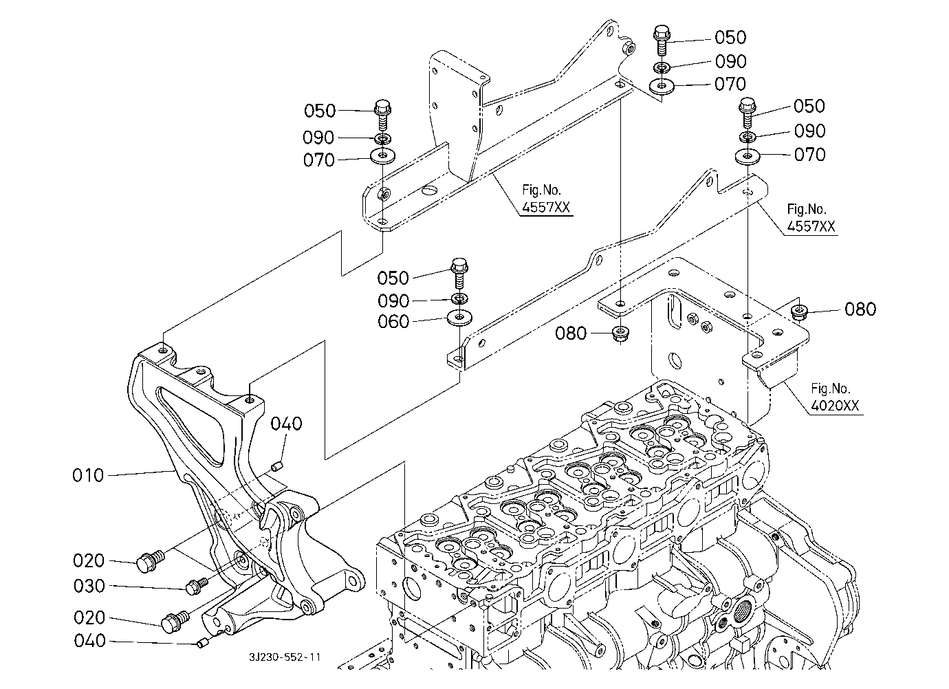 Diesel Particulate Filter Muffler Bracket (Lower)
