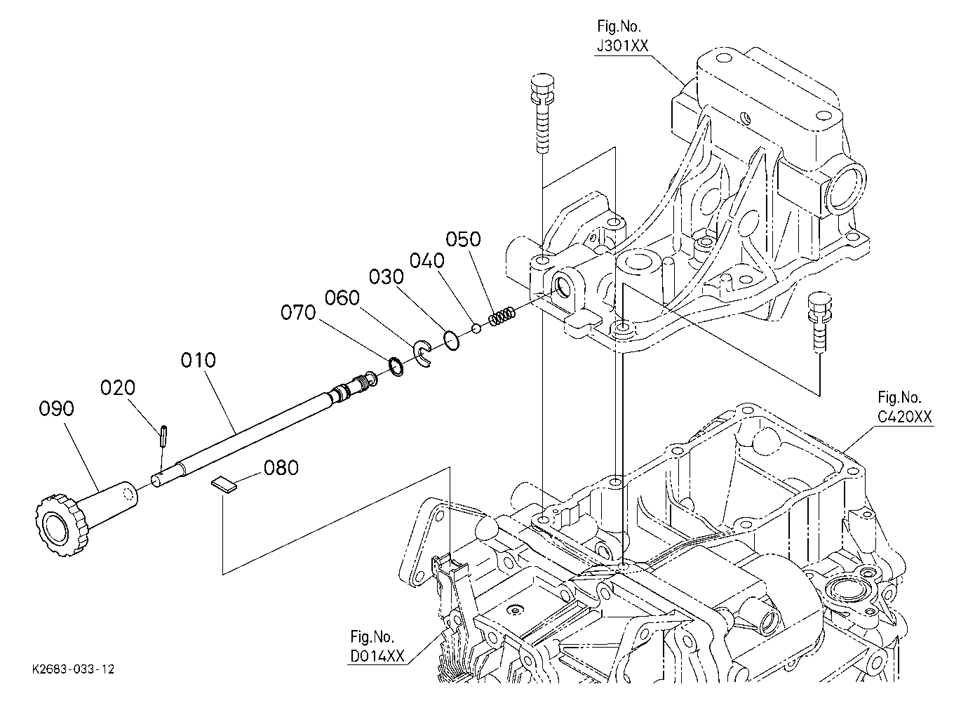 Fall Adjustment Shaft