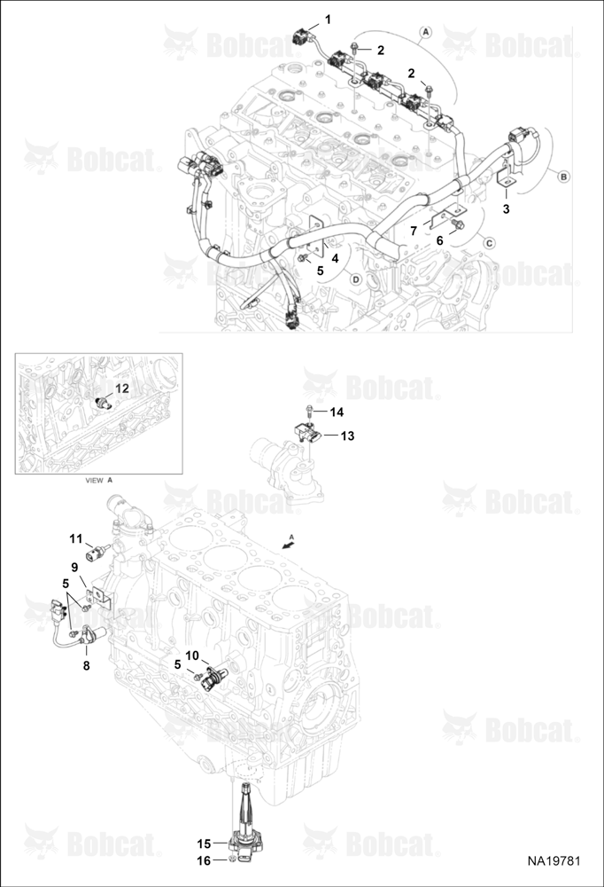 Engine Electrical Circuitry (Engine Harness, Sensors & Brackets)