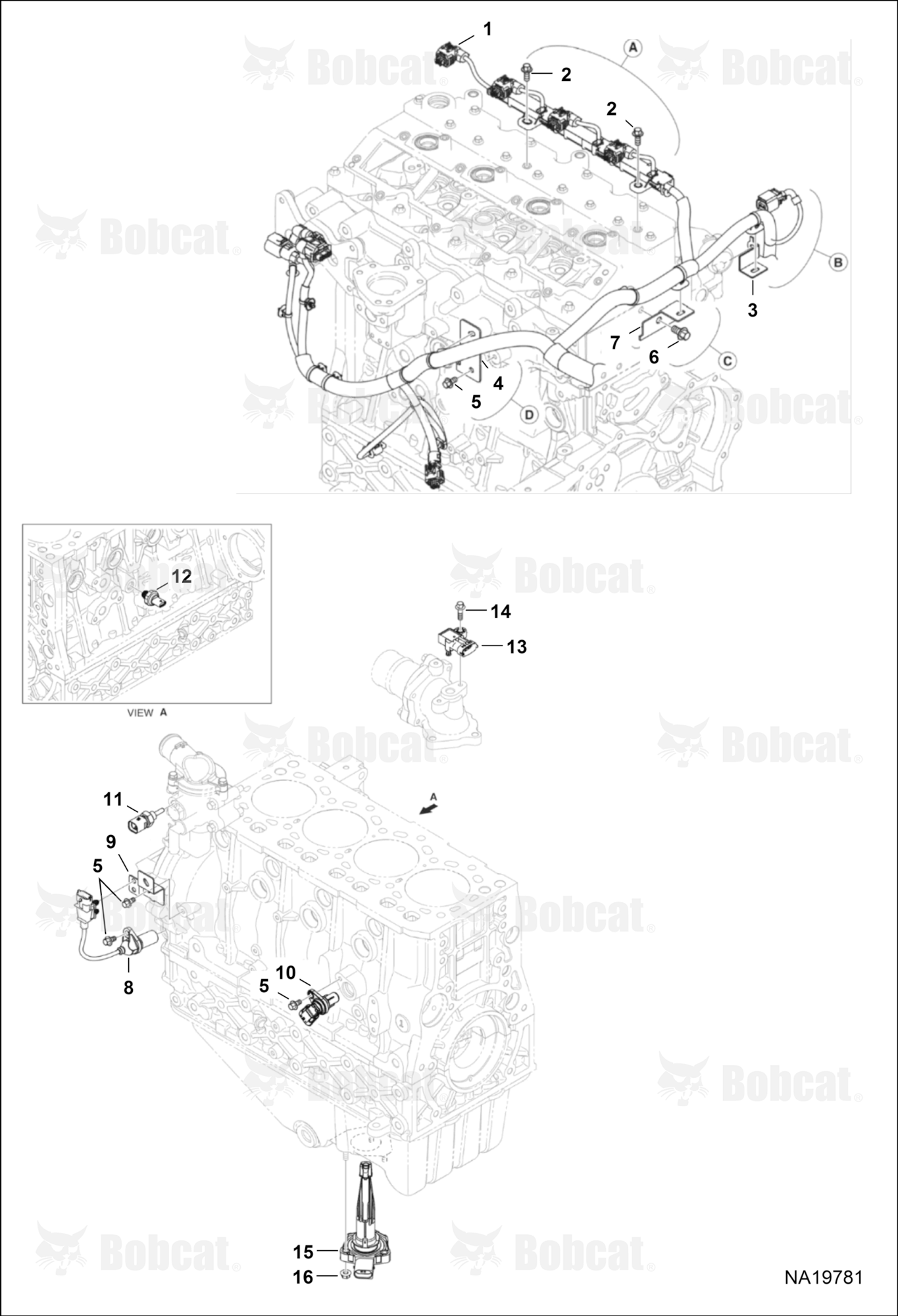 Engine Electrical Circuitry (Engine Harness, Sensors & Brackets)