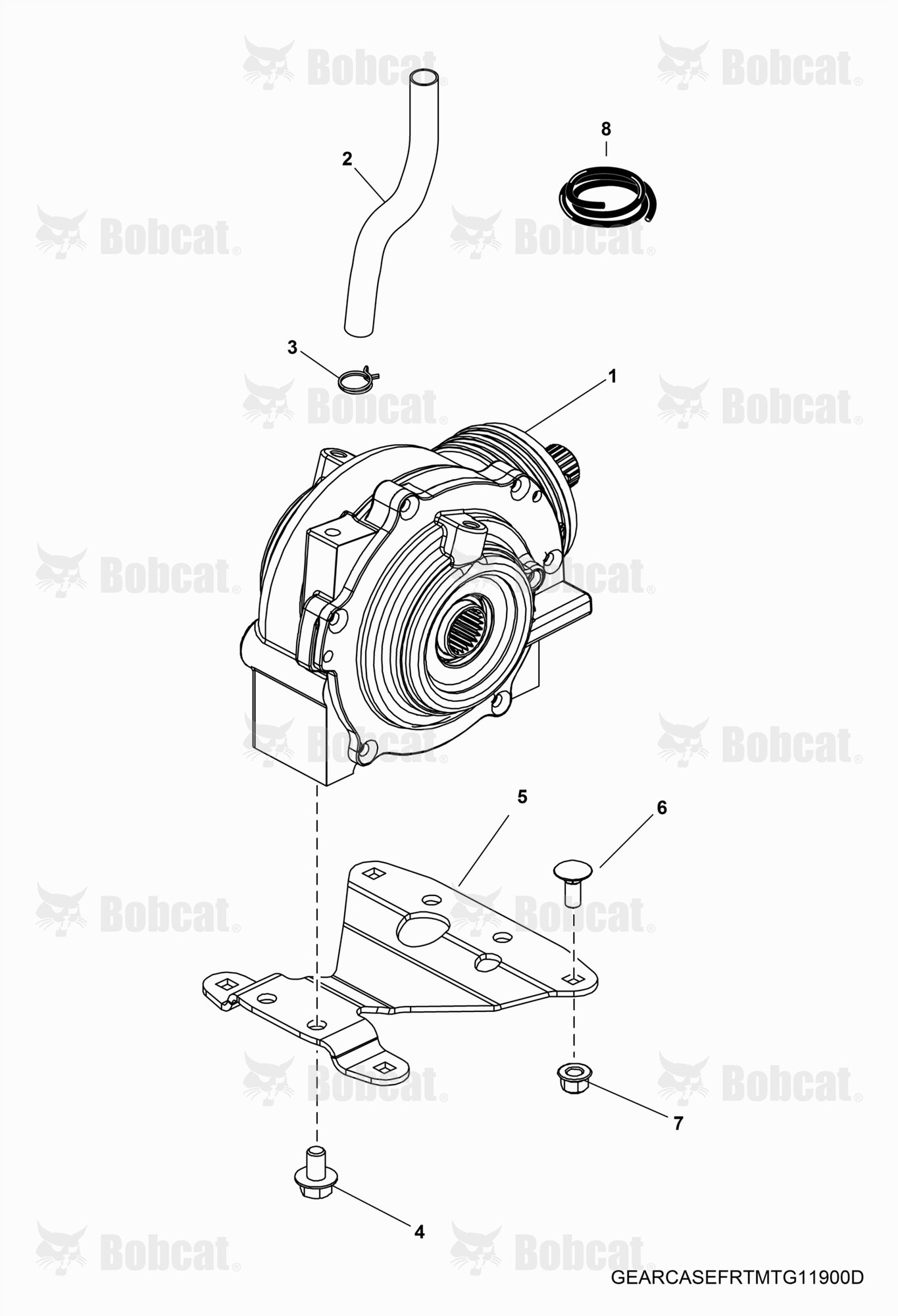 Drive TRAIN, Front Gearcase Mounting  AJNU11001 - AJNU19999