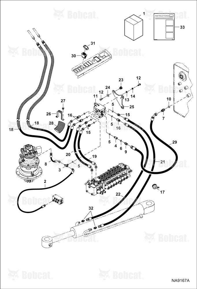 Secondary AUX Kit (Hydraulic Circuitry) B34T13400 & Above