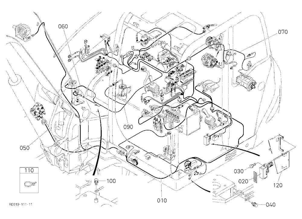 Electrical Wiring 1 [Except Super Double Boom Type