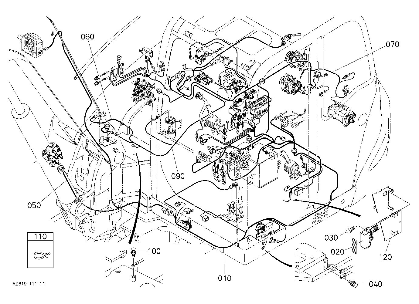 Electrical Wiring 1 [Except Super Double Boom Type