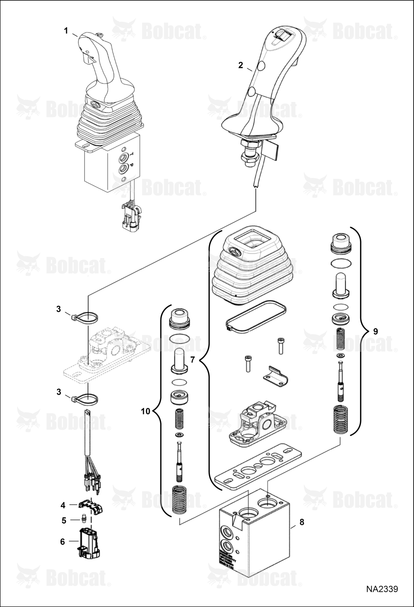 Blade Joystick (W/Angle Blade)  A93K11001 - A93K17999, AC2P11001 - AC2P14999