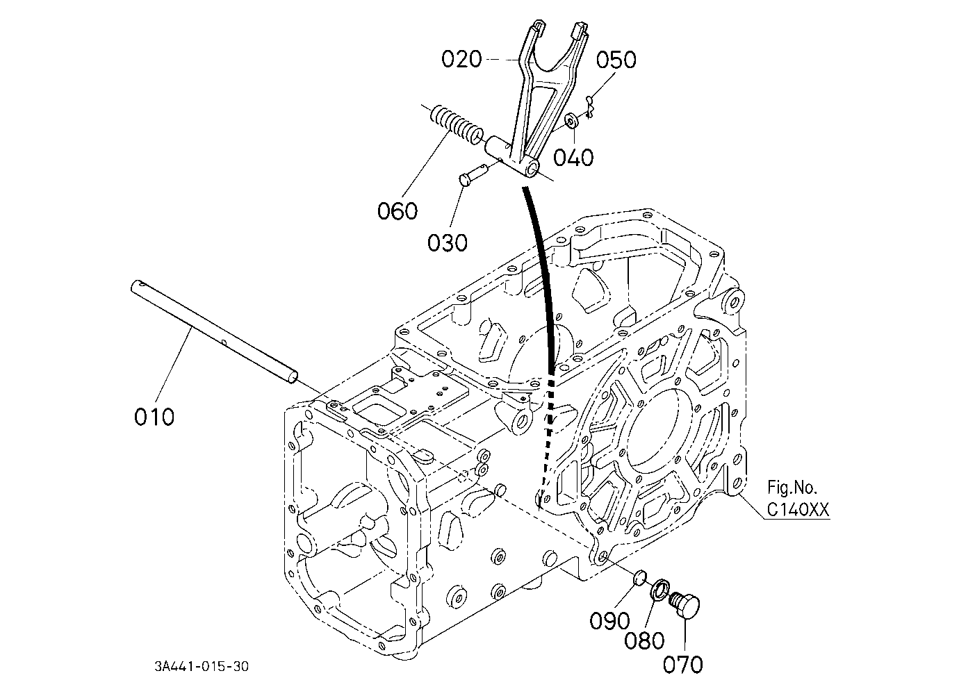 Rear Differential Lock Shift Fork