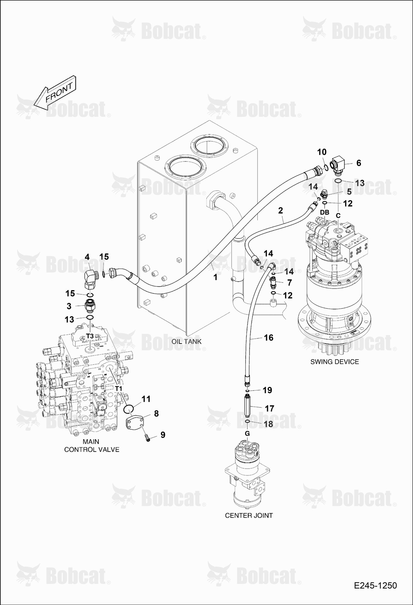Oil Cooler Piping (Three)