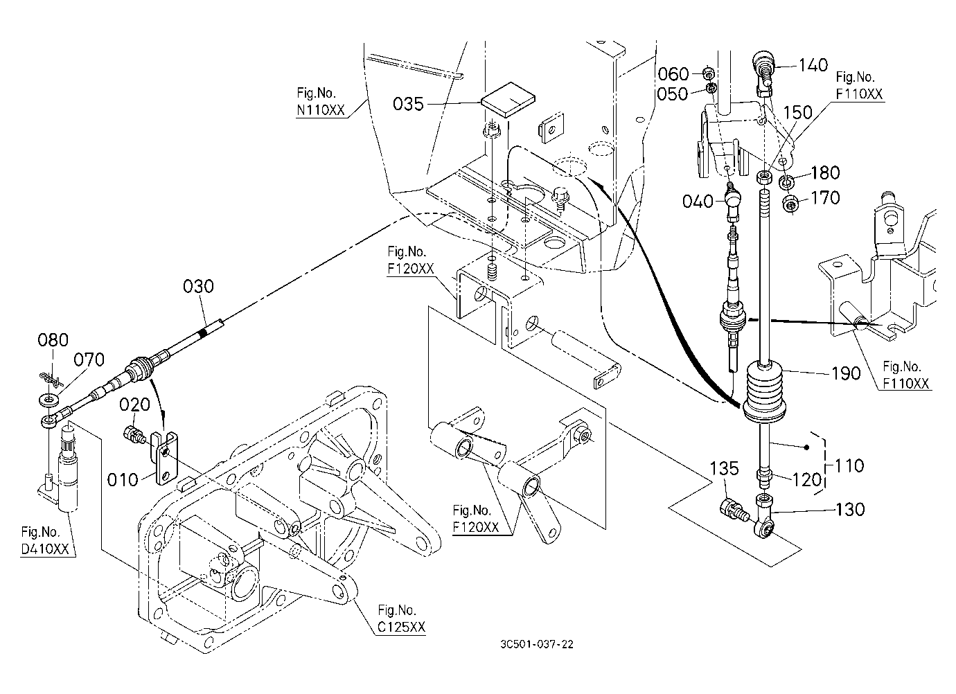 Main Gear Shift Rod