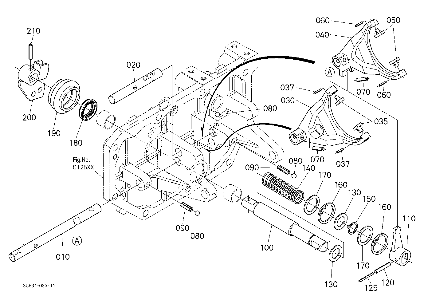 Main Gear Shift Fork