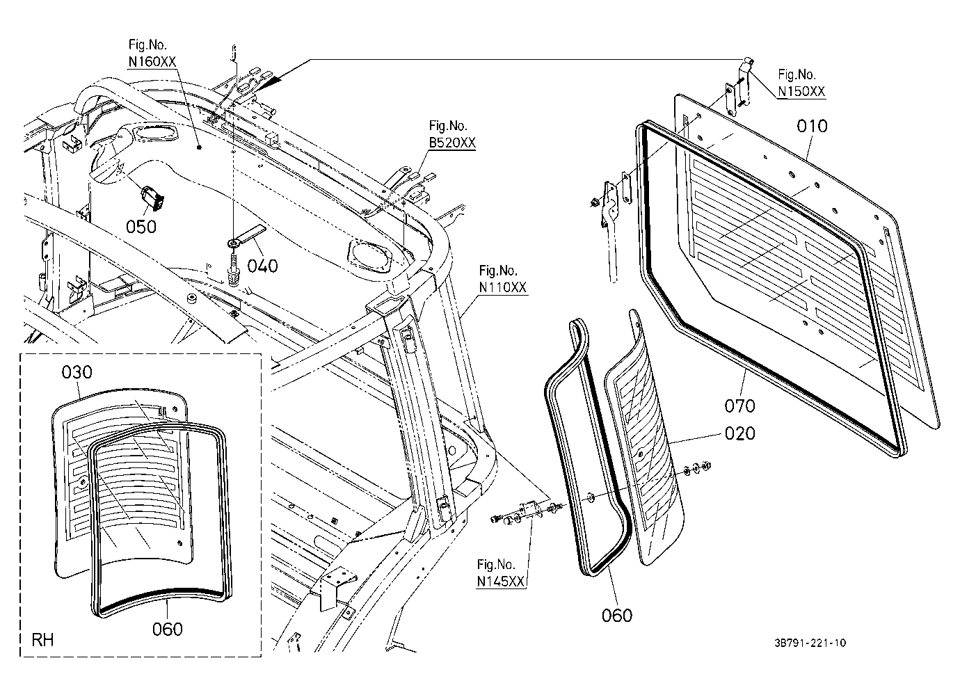 Rear Defogger Kit (Glass) (W/G No.M9119) [Option]