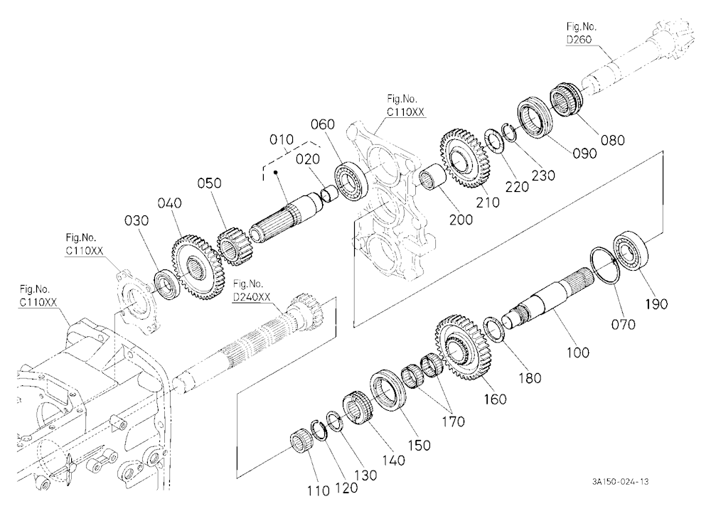 Range Gear Shaft [A]
