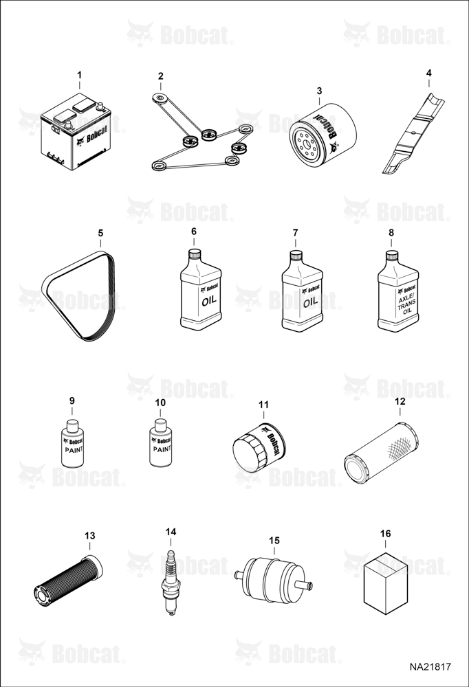 Maintenance Items (Service Parts)