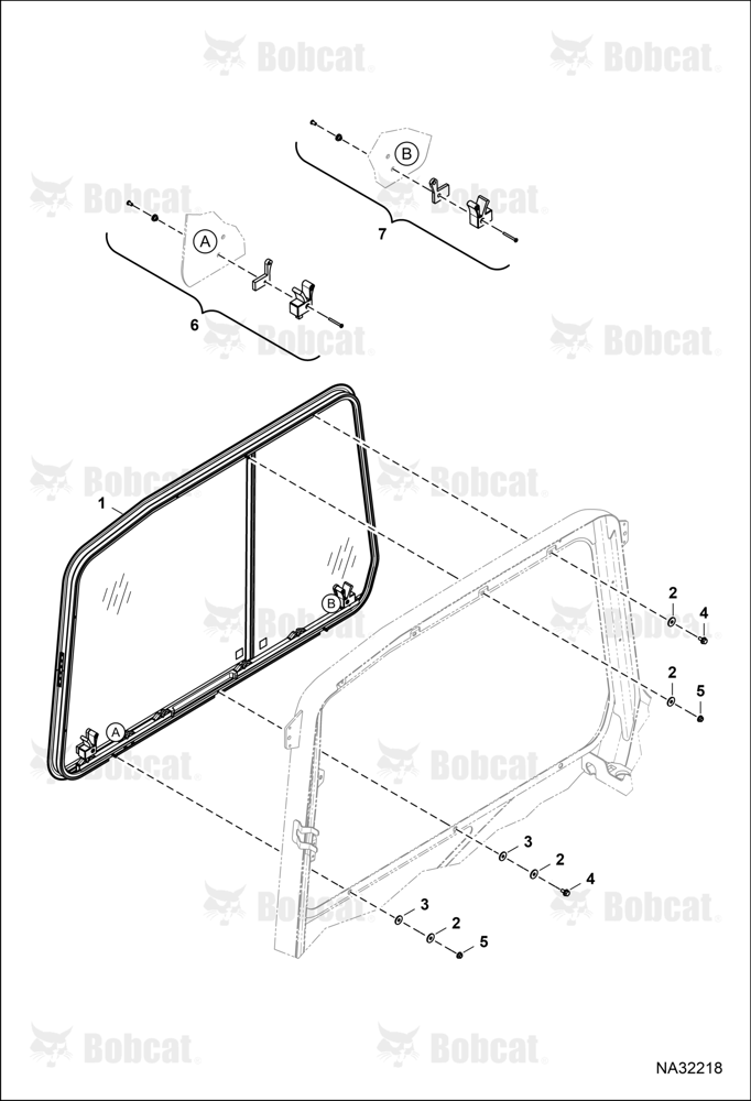 Operator CAB (RH Window Slider) B4GR19415 & Above