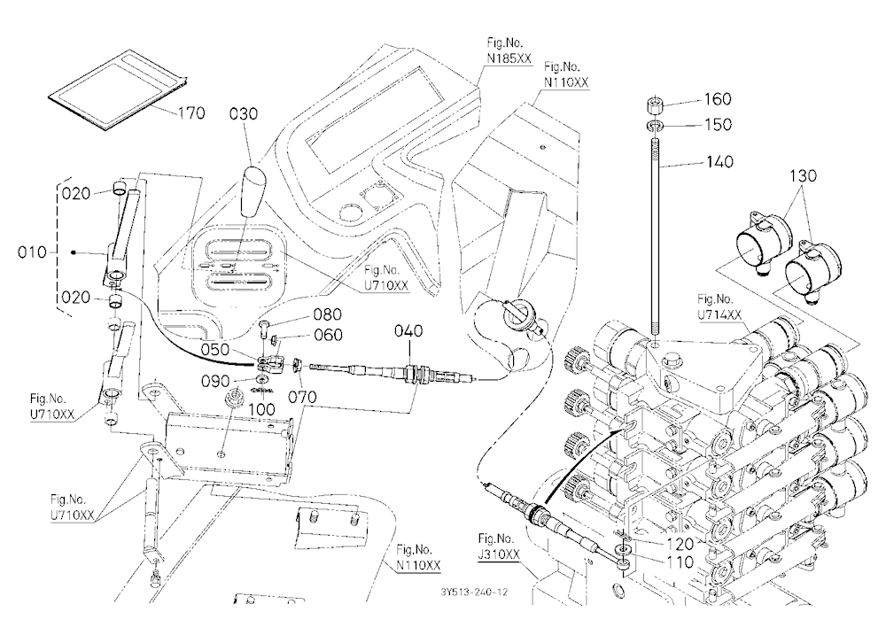 Auxiliary Control Valve Lever Kit (With Fc) (4Th)
