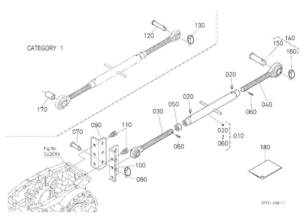 Top Link Holder (W/G No.L3951) [Option]