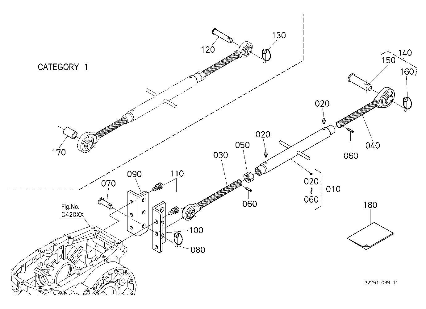 Top Link Holder (W/G No.L3951) [Option]