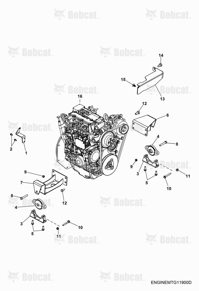 ENGINE, Mounting