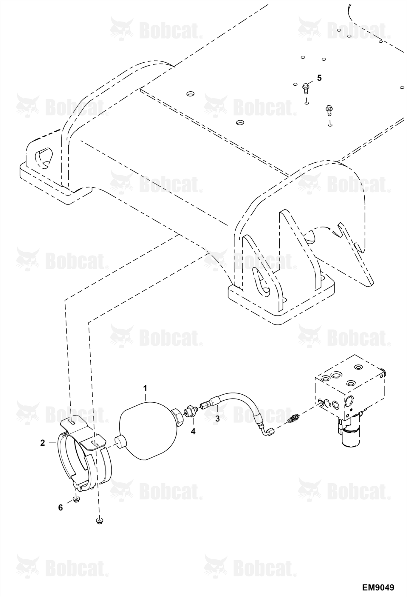 Hydraulic Circuitry (Parking Brake Accumulator) (Italy)